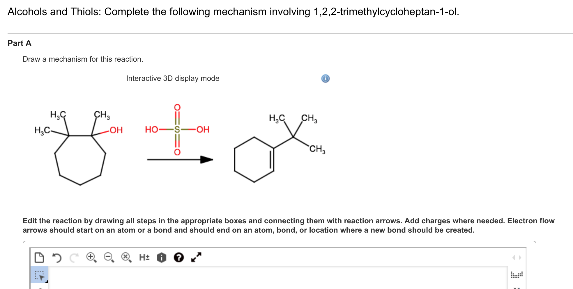 Solved Alcohols And Thiols: Complete The Following Mechanism | Chegg.com