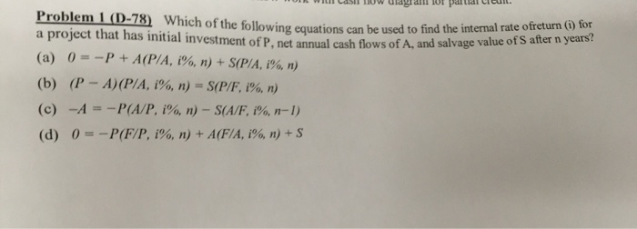 Solved Which of the following equations can be used to find | Chegg.com