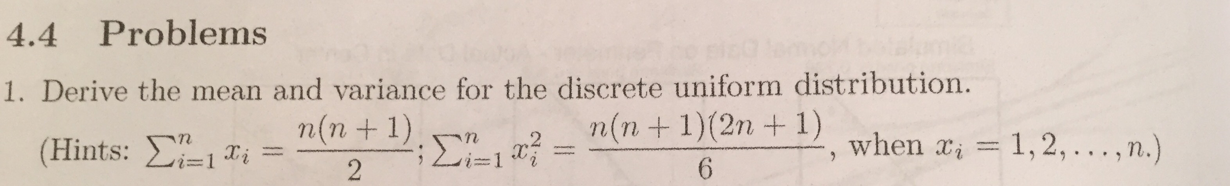 solved-derive-the-mean-and-variance-for-the-discrete-uniform-chegg