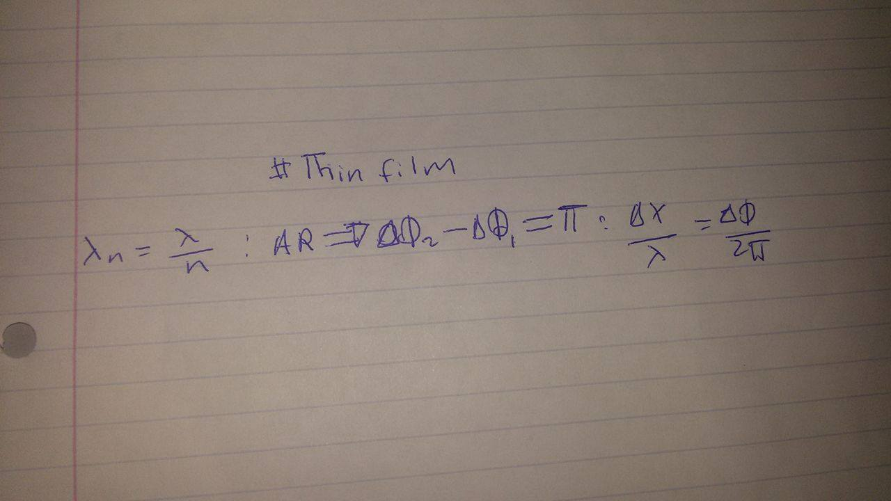 Solved Can you please show me some an example of thin film