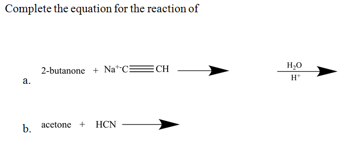 Solved Complete The Equation For The Reaction Of A. B. | Chegg.com