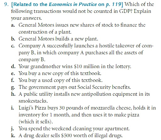 which-of-the-following-transactions-is-not-counted-in-gdp