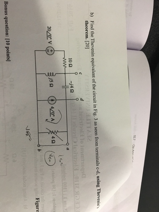 Solved Find the Thevenin equivalent of the circuit in Fig. 3 | Chegg.com