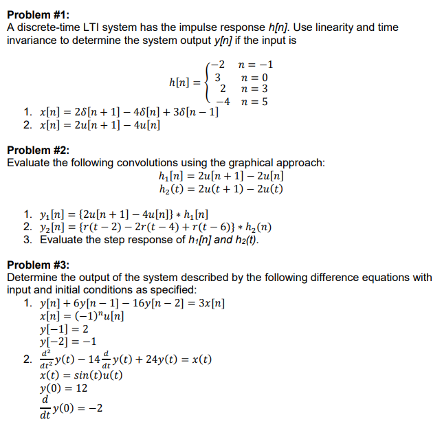 Solved Problem 1 A Discrete Time Lti System Has The