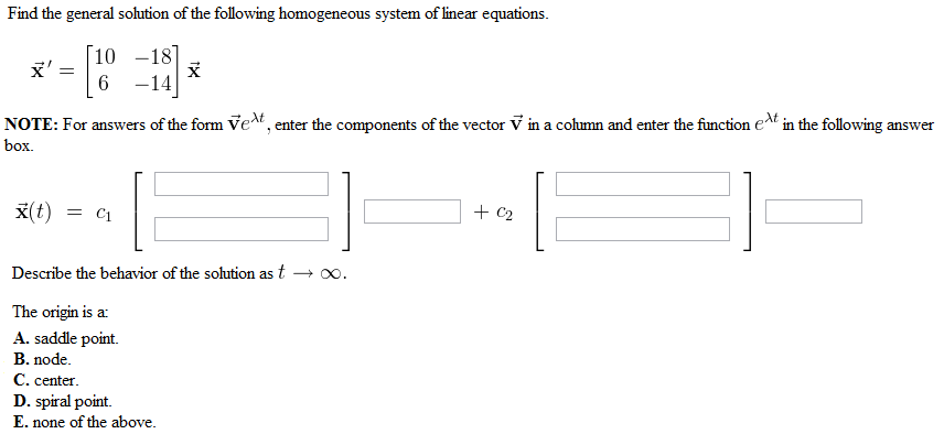 Solved Find the general solution of the following | Chegg.com