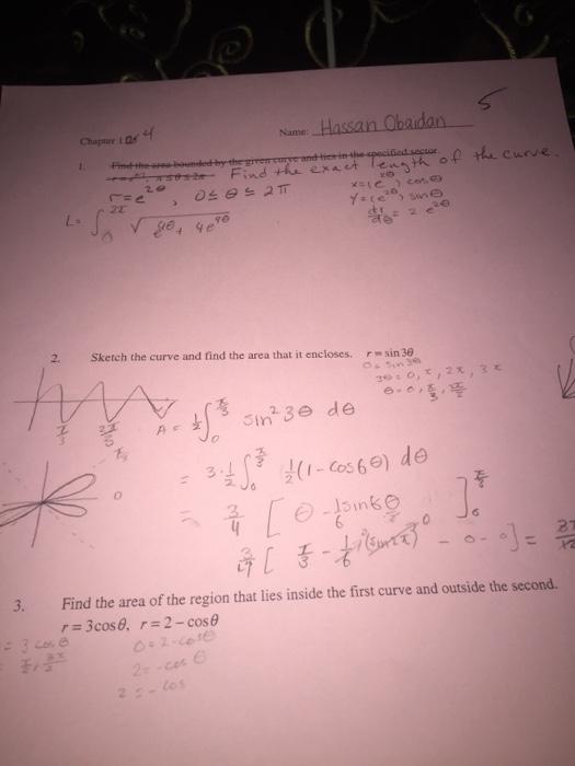 find the exact length of the curve r cos 2 theta 2