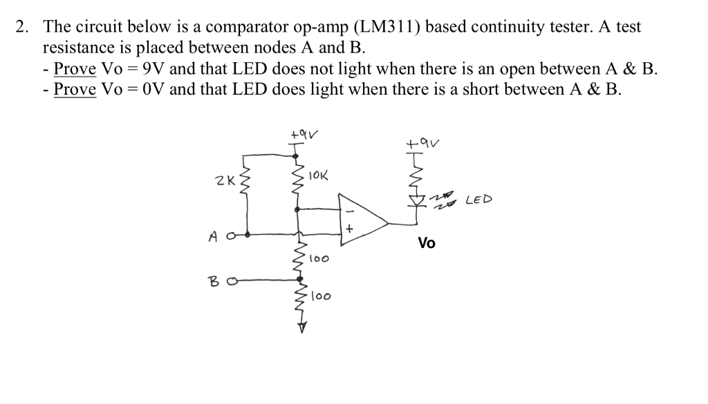 Solved The circuit below is a comparator opamp (LM311)
