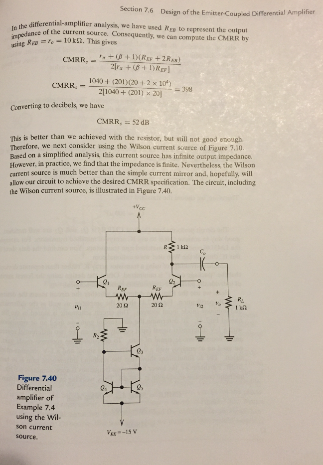 Solved I am trying to design a BJT differential amplifier | Chegg.com