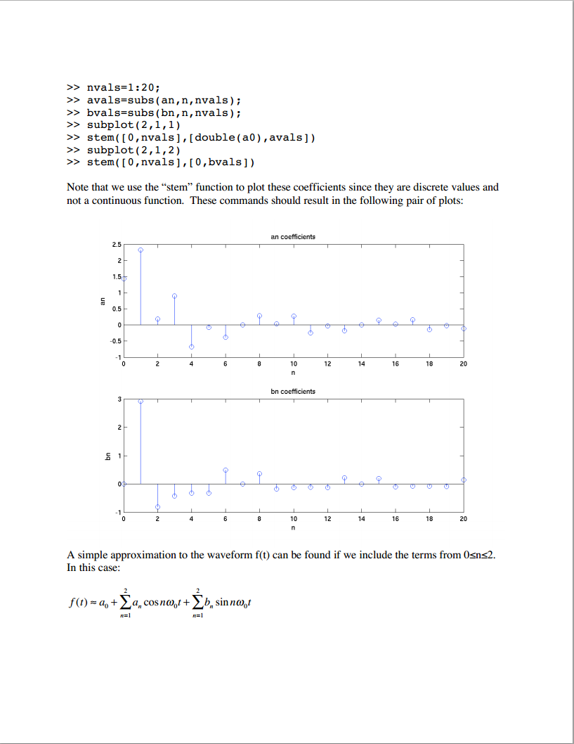 ECE 350 Matlab-Based Project #3 Provided by Drs. | Chegg.com