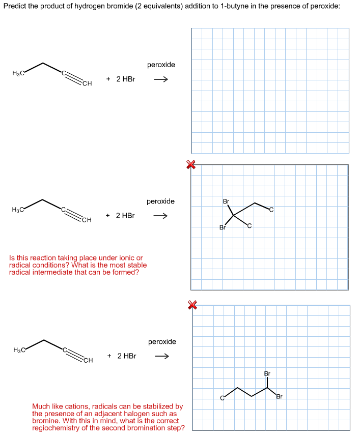 Solved Predict The Product Of Hydrogen Bromide (2 | Chegg.com