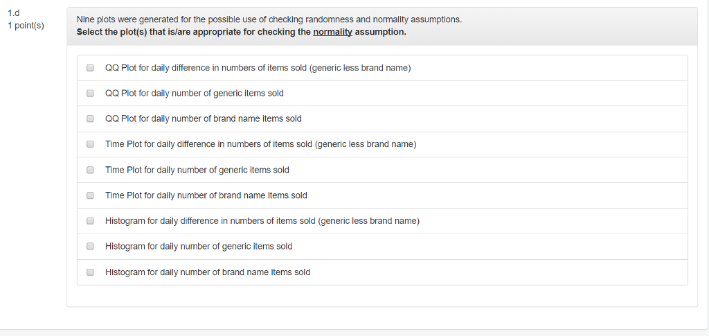 Solved Question 1 Background : Brand Name Or Generic? | Chegg.com