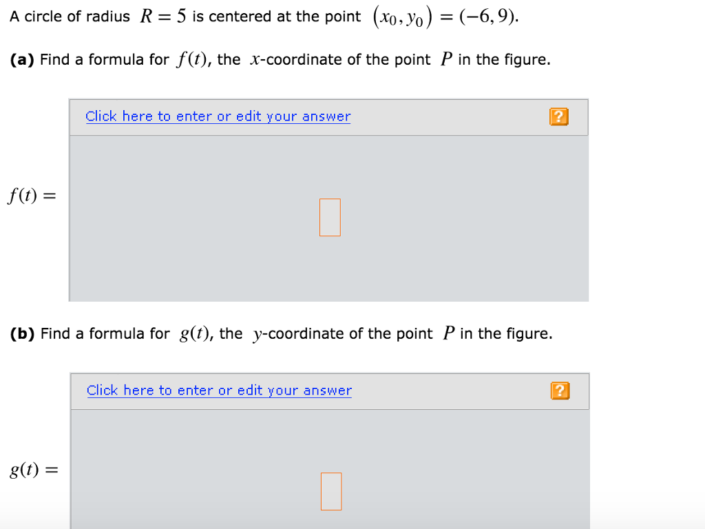 Solved A circle of radius R 5 is centered at the point (xo, | Chegg.com