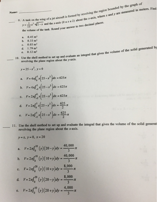 Solved A tank on the wing of a jet aircraft is formed by | Chegg.com