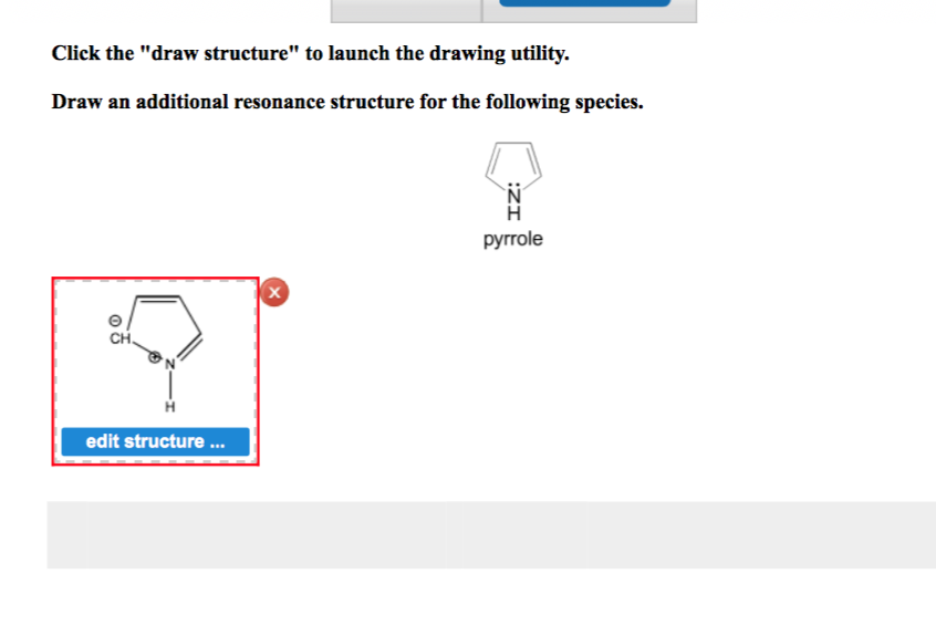Draw One Additional Resonance Structure for the Species Below