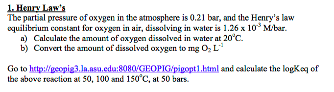 Solved The partial pressure of oxygen in the atmosphere is | Chegg.com