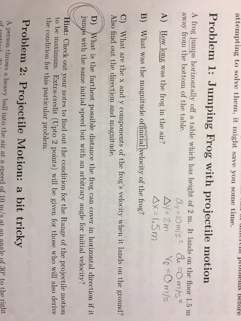 Solved attempting to solve them, it might save you some | Chegg.com