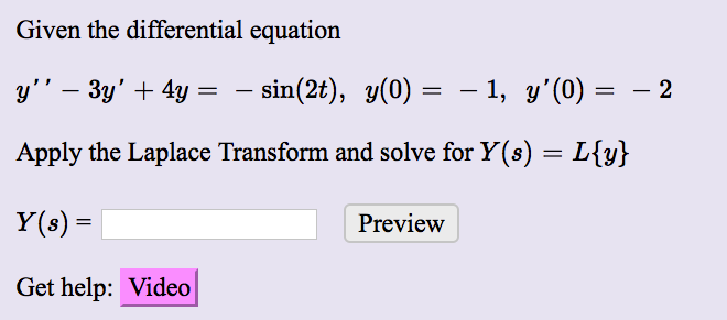 Solved Given The Differential Equation Y 3y 4y