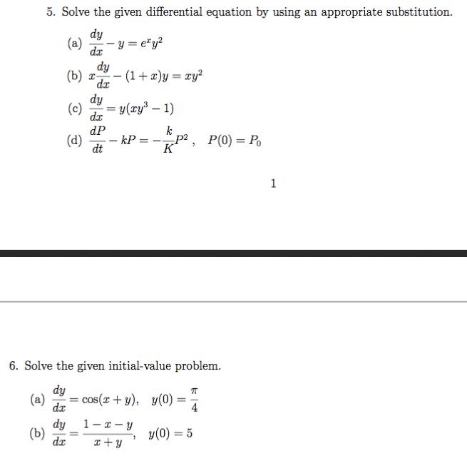 Solved Solve The Given Differential Equation By Using An Chegg