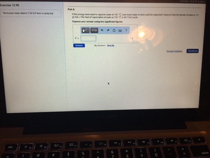 Solved The human body obtains 1130 kJ from a candy bar. If