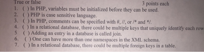 if php true false