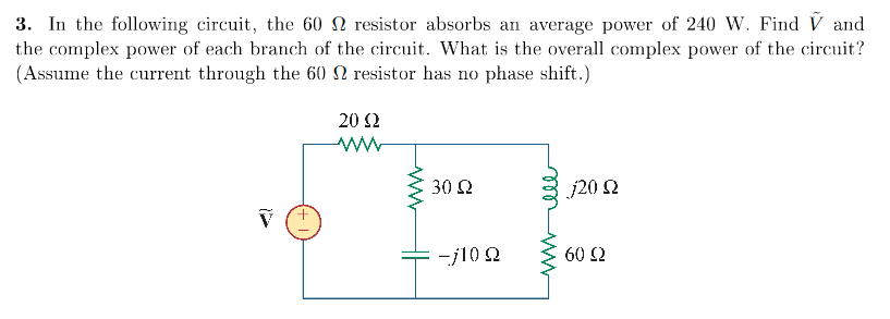 Solved 3. In the following circuit, the 60 resistor absorbs | Chegg.com