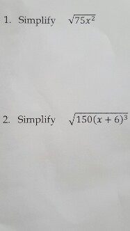 simplify square root of 75x 2y