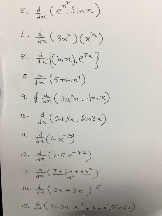 d dx tan 2x 3