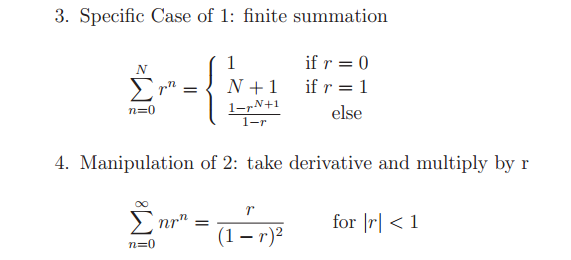Solved Specific Case of 1: finite summation Manipulation of | Chegg.com