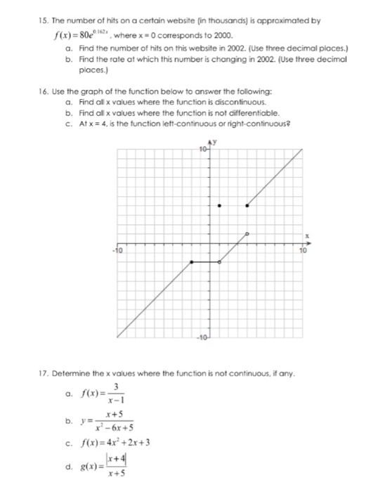 Solved The number of hits on a certain website (in | Chegg.com