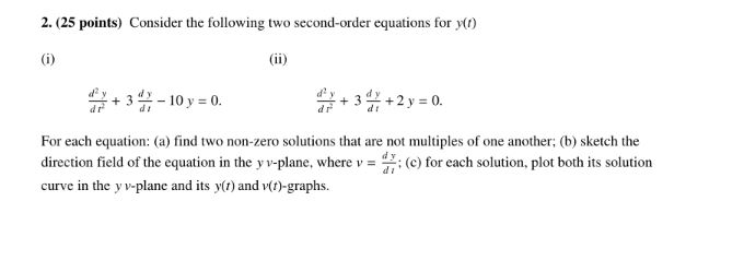 Solved Consider the following two second-order equations for | Chegg.com