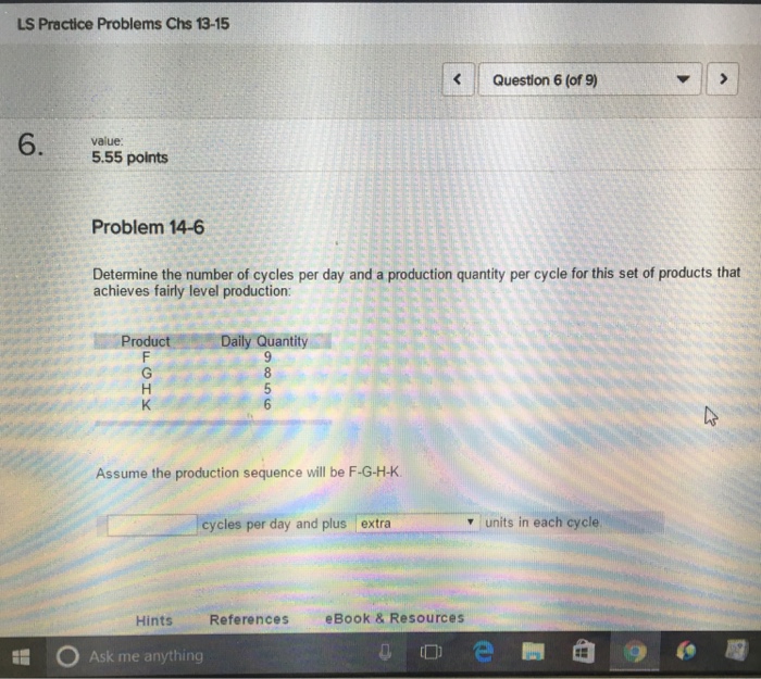 Solved Determine the number of cycles per day and a
