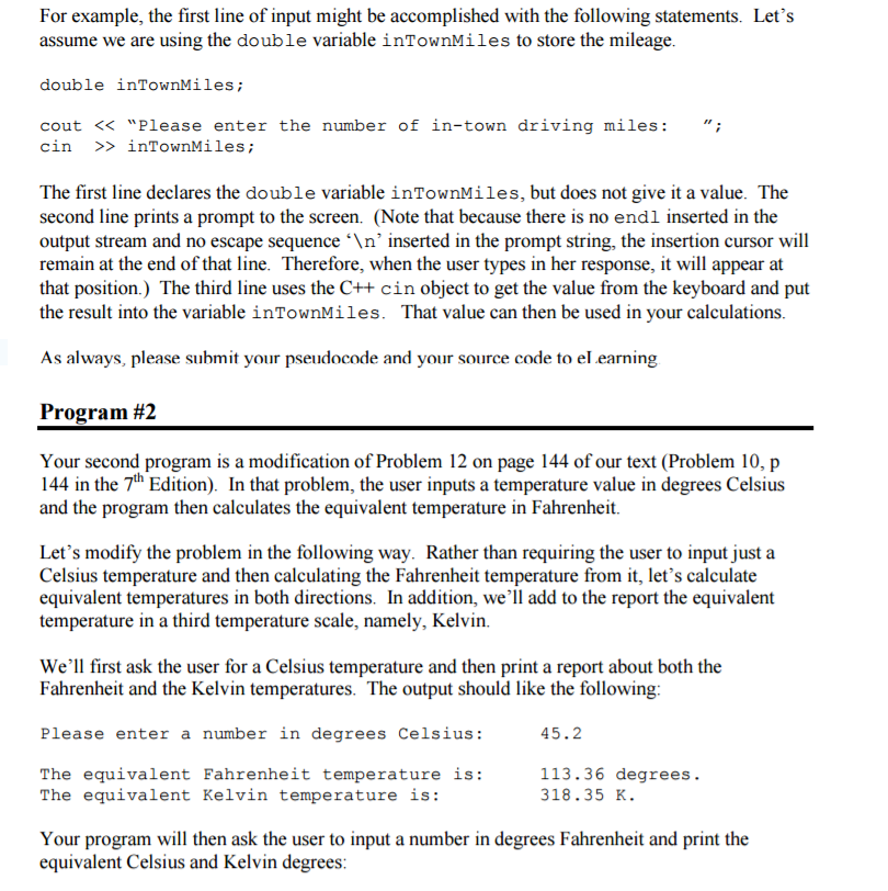 Solved Program #1 This problem is a modification of Problem | Chegg.com