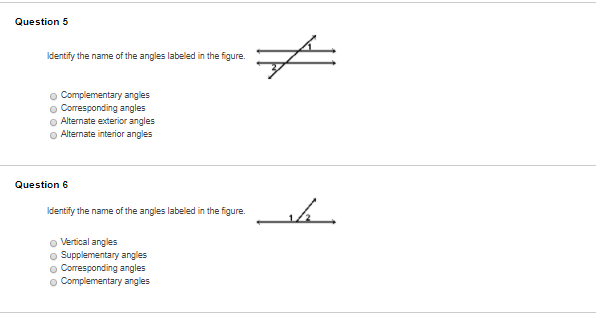 Solved Question 5 Identify the name of the angles labeled in | Chegg.com