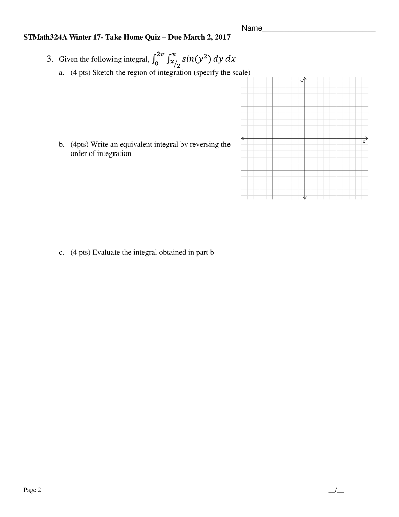 integral from 0 to pi of sin^2x