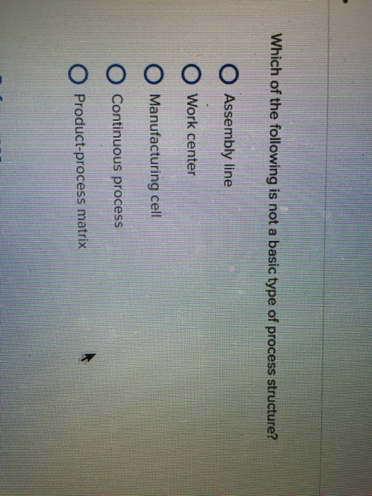 Solved which of the following is not a basic type of process | Chegg.com