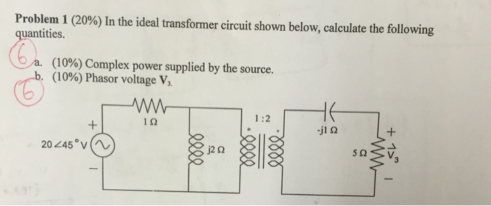 Solved In The Ideal Transformer Circuit Shown Below, | Chegg.com