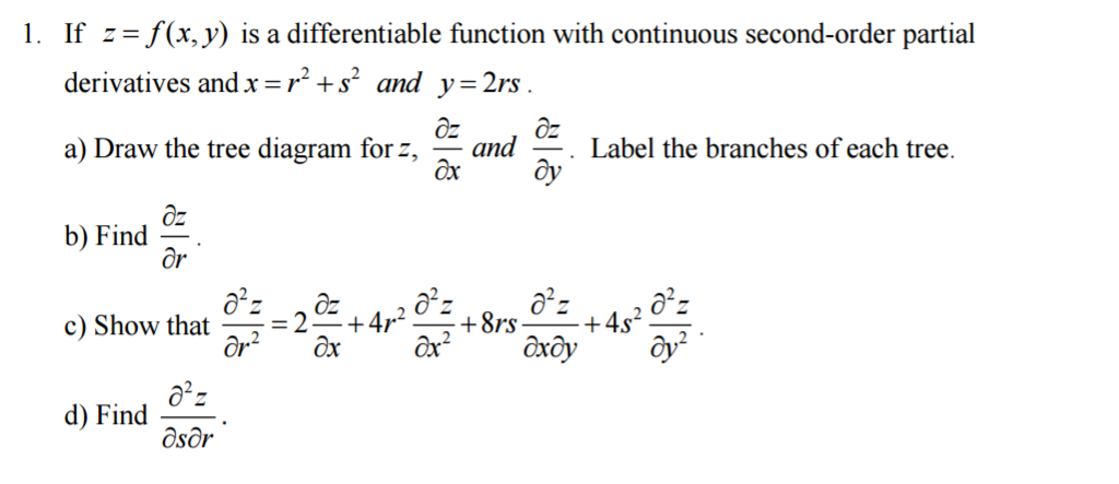 Solved If Z F X Y Is A Differentiable Function With