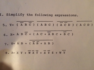 Solved Simplify The Following Expressions. | Chegg.com