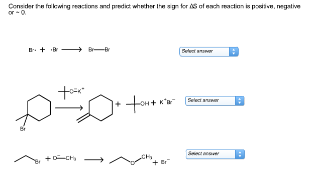 Solved 11. Consider the following reactions and predict | Chegg.com