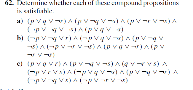 Solved 62. Determine whether each of these compound | Chegg.com