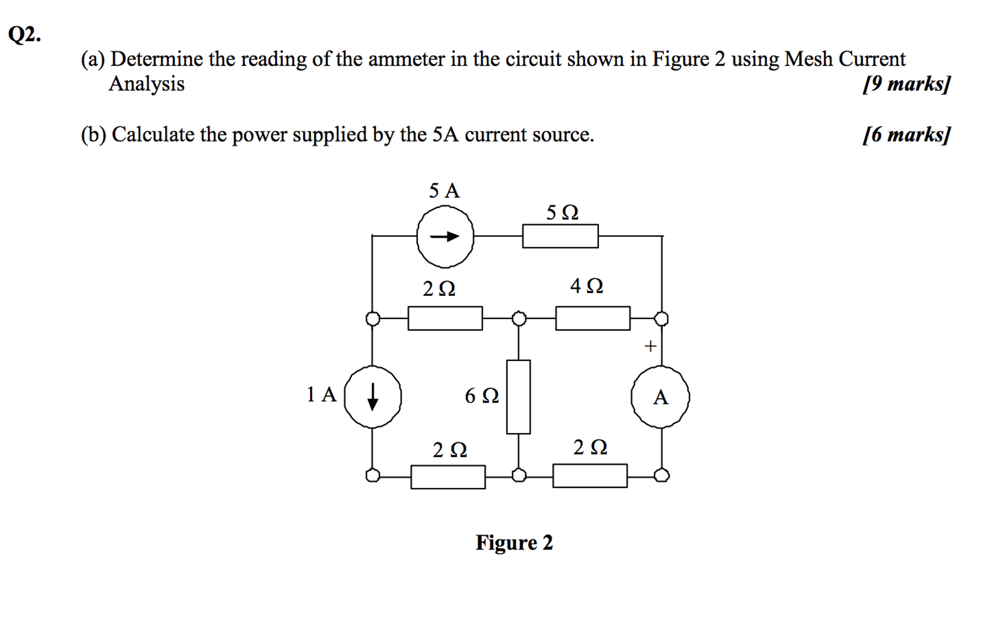 Solved Determine the reading of the ammeter in the circuit