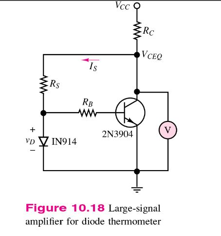 Solved 10.18 With reference to the diode thermometer of The | Chegg.com