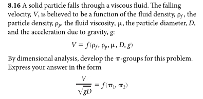 Solved A solid particle falls through a viscous fluid. The | Chegg.com