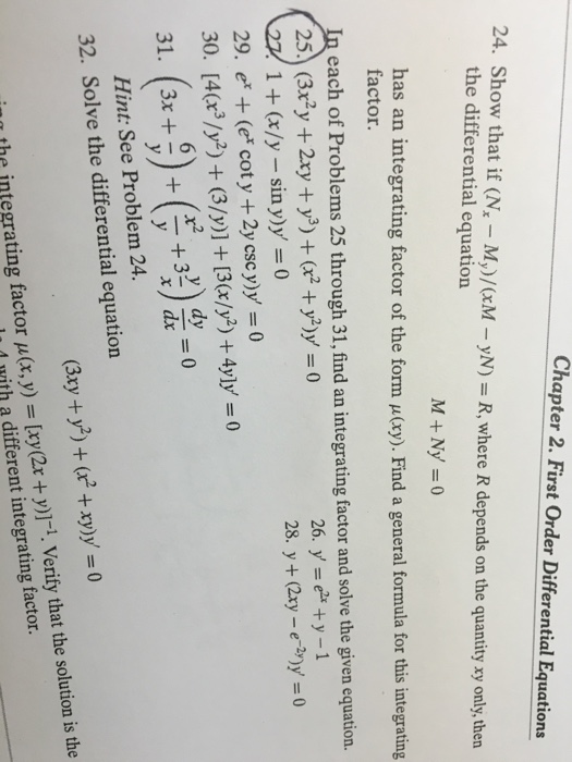 Solved Show that if (N_x - M_y)/(xM - yN) = R, where R | Chegg.com