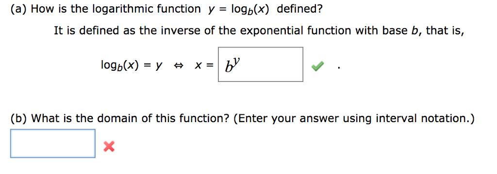 solved-a-how-is-the-logarithmic-function-y-logb-x-chegg