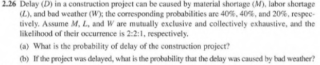 Solved Delay D In A Construction Project Can Be Caused By Chegg