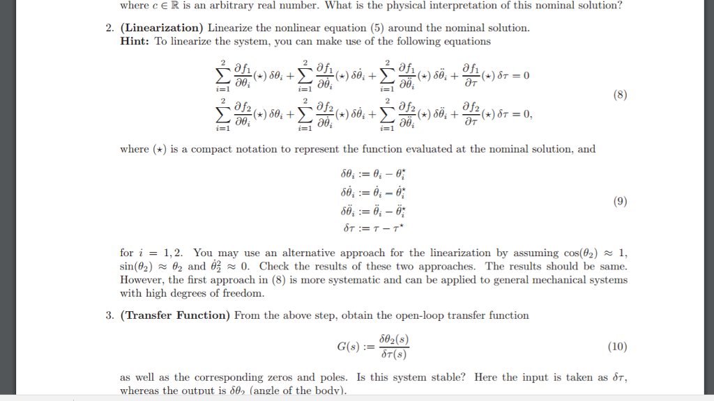 Mathematical Modeling Consider the simplified model | Chegg.com