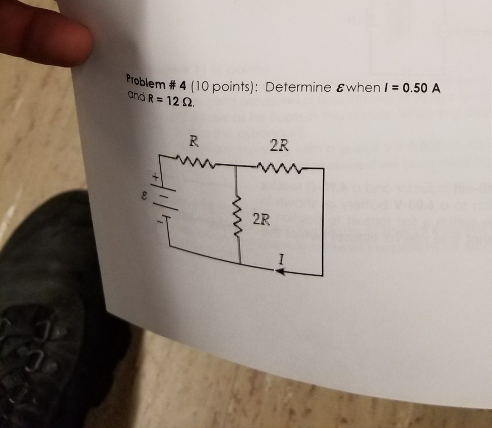Solved Problem # 4 (10 points). Determine εwhen l = 0.50 A | Chegg.com