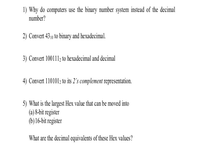 explain the use of binary number system in computers
