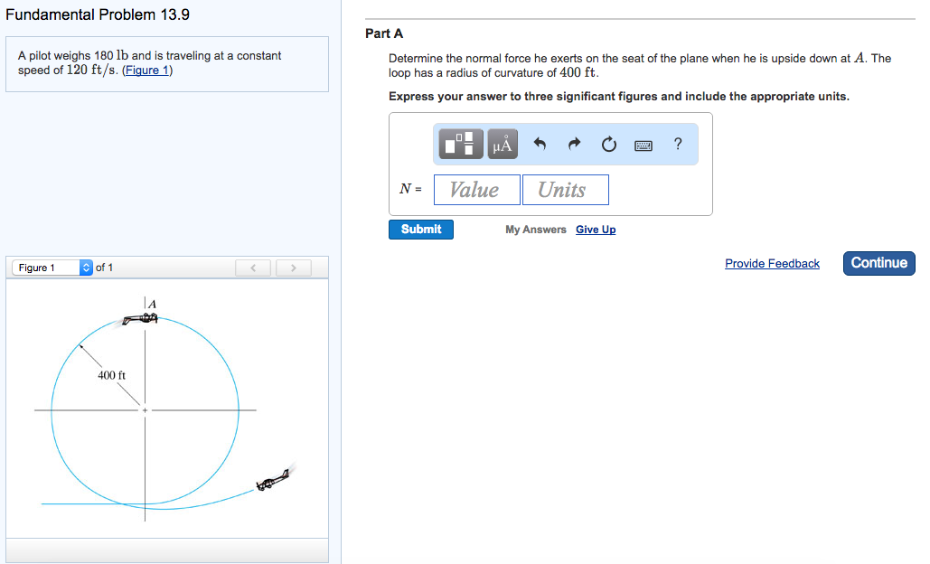 Solved A pilot weighs 180 lb and is traveling at a constant | Chegg.com